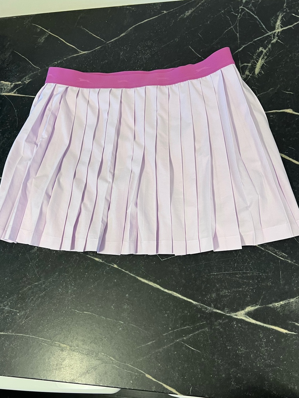 Slazenger Lavender Pleated Tennis Skirt with Pink Waistband